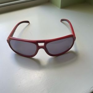 Sporty Red Prada Sunglasses.